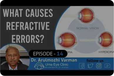 What Causes Refractive Errors? says Dr Arulmozhi Varman | Uma Eye Clinic | EPI 14 | Chennai, India